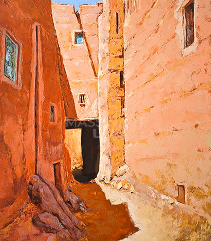 Passage Oublié - signé par l'artiste Mohamed Assalmi. – Massinart