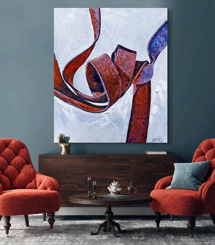 Nœud rouillé I - signé par l'artiste Mohamed Assalmi. – Massinart