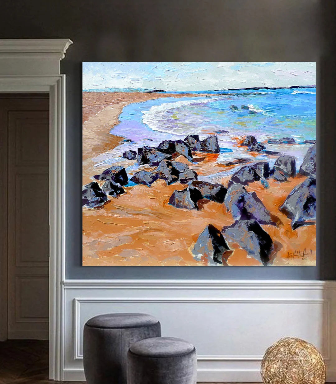 Sable d'or N°2 - signé par l'artiste Mohamed Assalmi.