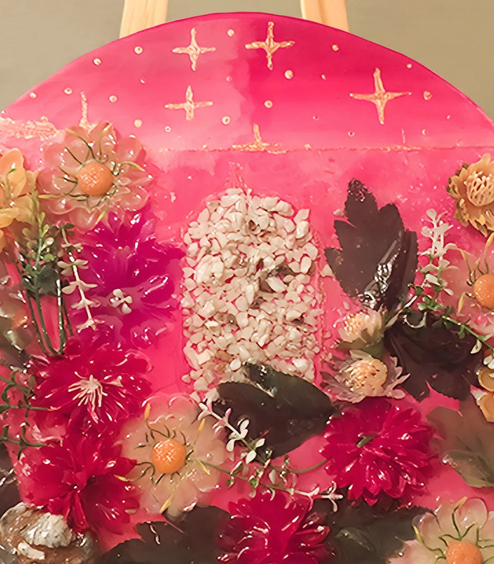 Royaume des fleurs - signé par l'artiste Mounia Lemrozi. – Massinart