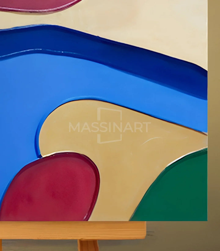 Harmonie entre terre, ciel et nature  - signé par l'artiste Mounia Lemrozi. – Massinart