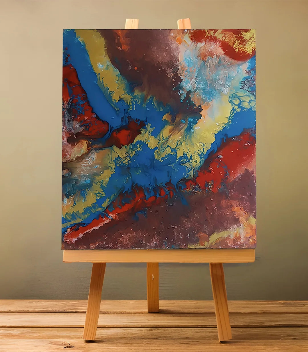 Océan pourpre - signé par l'artiste Nada ZR.