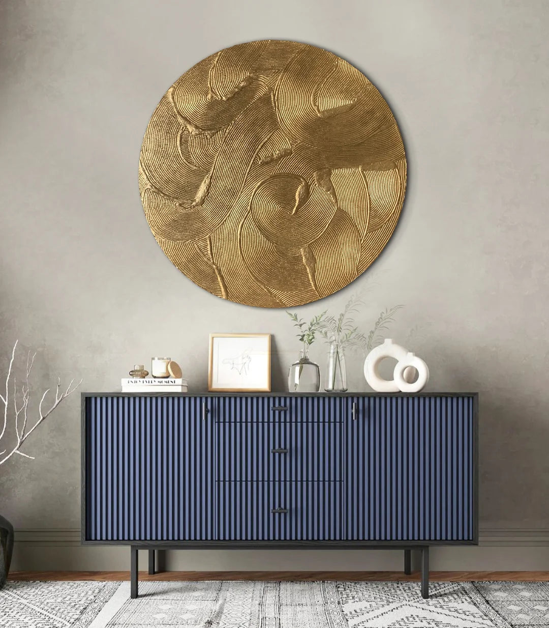 Vagues d'or - signé par l'artiste Tatiana LPV.