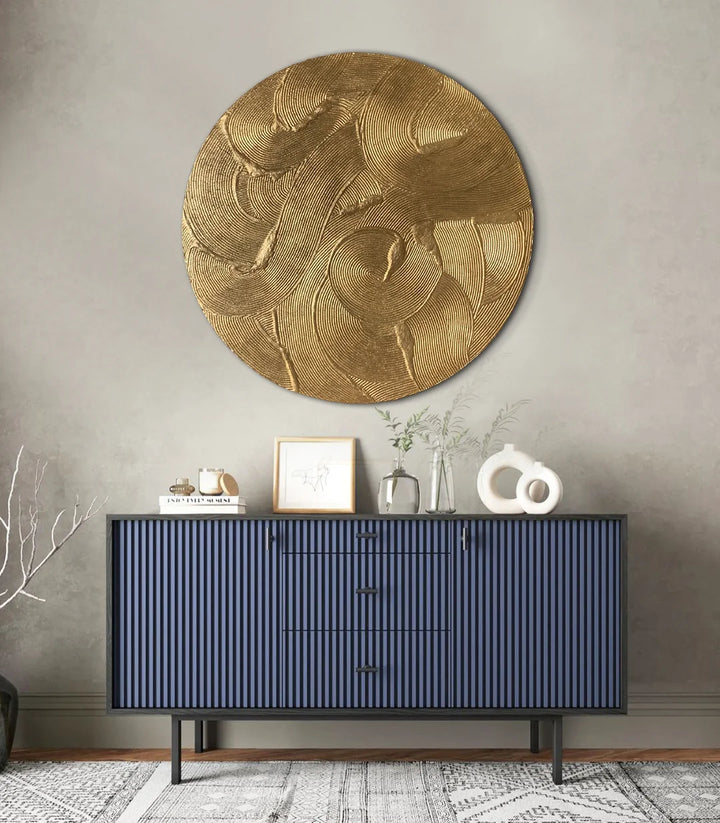 Vagues d'or - signé par l'artiste Tatiana LPV. – Massinart