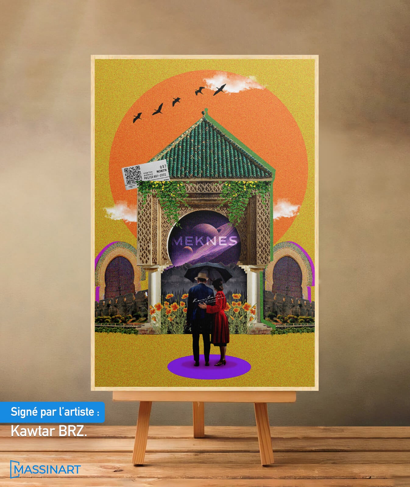 Meknes - signé par l'artiste Kawtar BRZ.