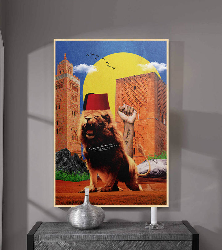 Lions - signé par l'artiste Kawtar BRZ. – Massinart
