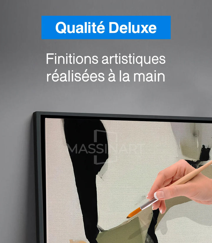 Tableau Olive Dusk bureau moderne Massinart — art abstrait minimaliste