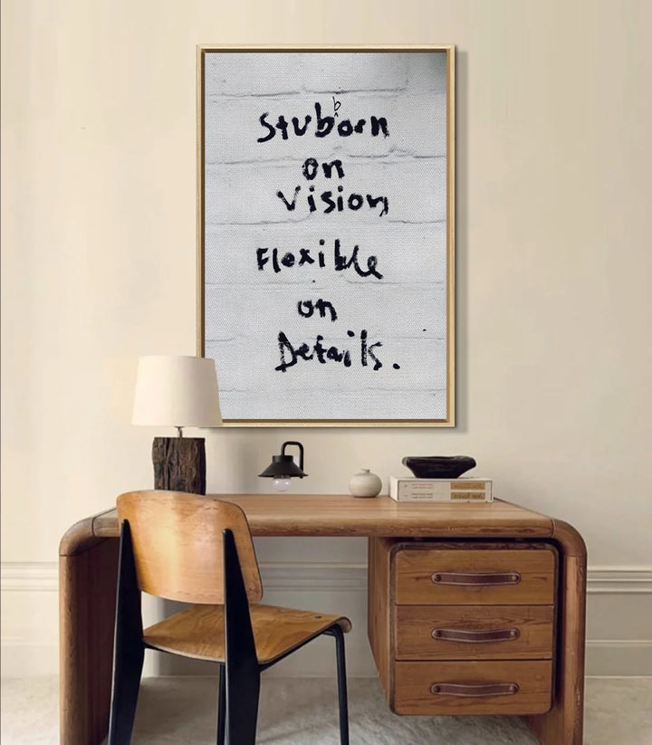 Décoration bureau Flexible Focus tableau motivation minimaliste Massinart