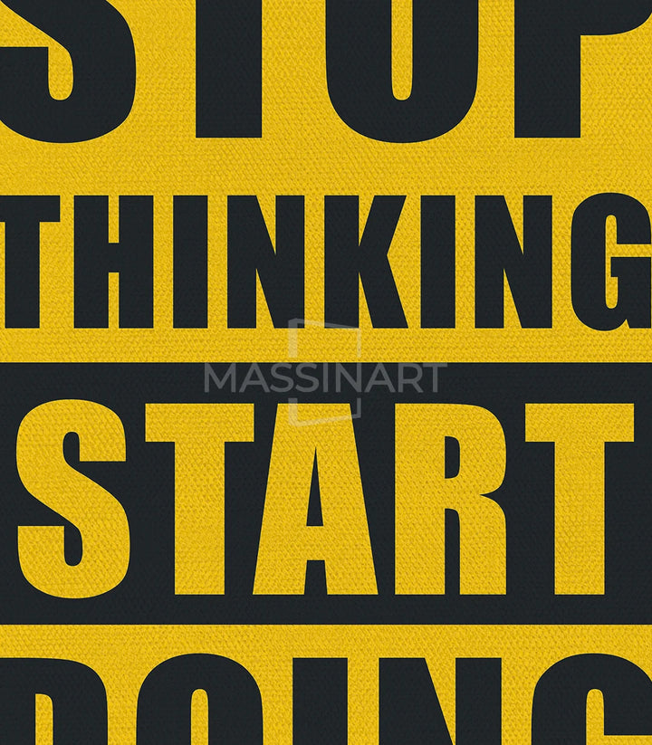 Ambiance mur cadres motivation noir jaune Massinart