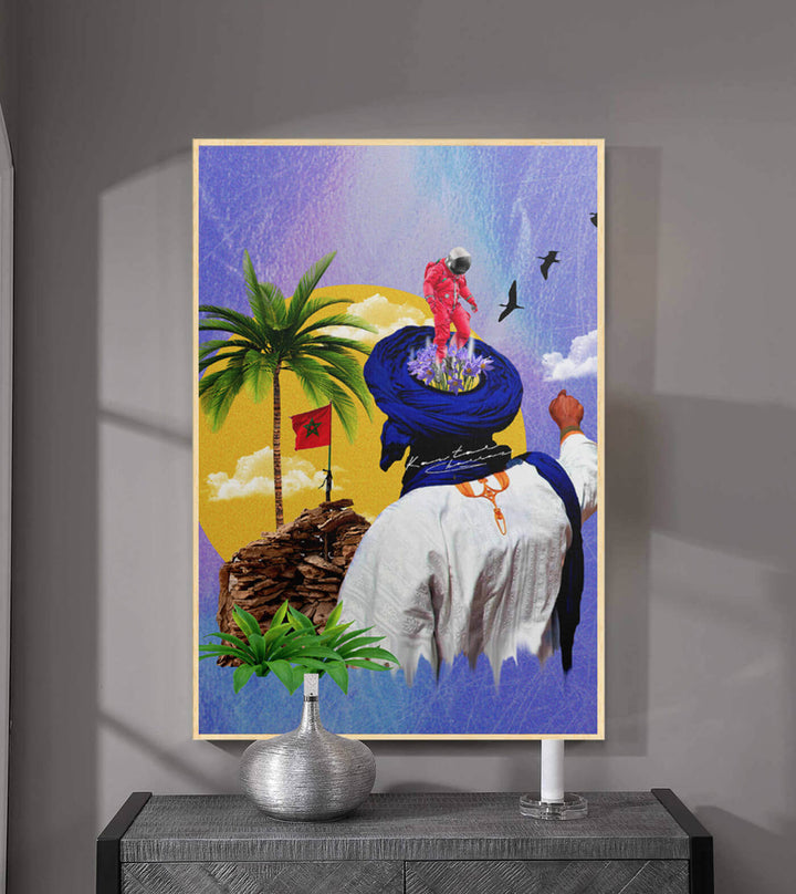 Sahraoui Man - signé par l'artiste Kawtar BRZ. – Massinart
