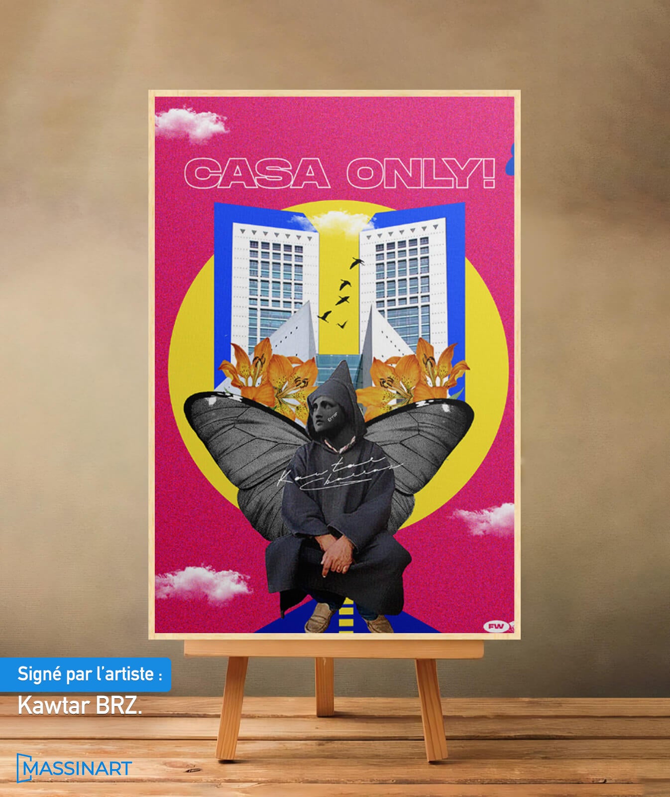 Casa Only - signé par l'artiste Kawtar BRZ.