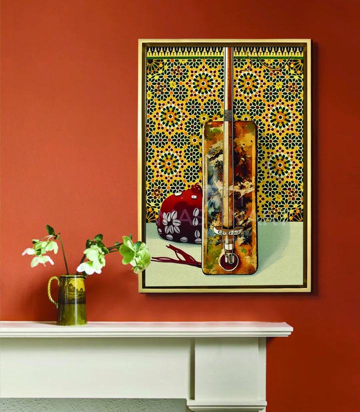 Mise en situation salon marocain Tableau Gnawa Rythm Massinart