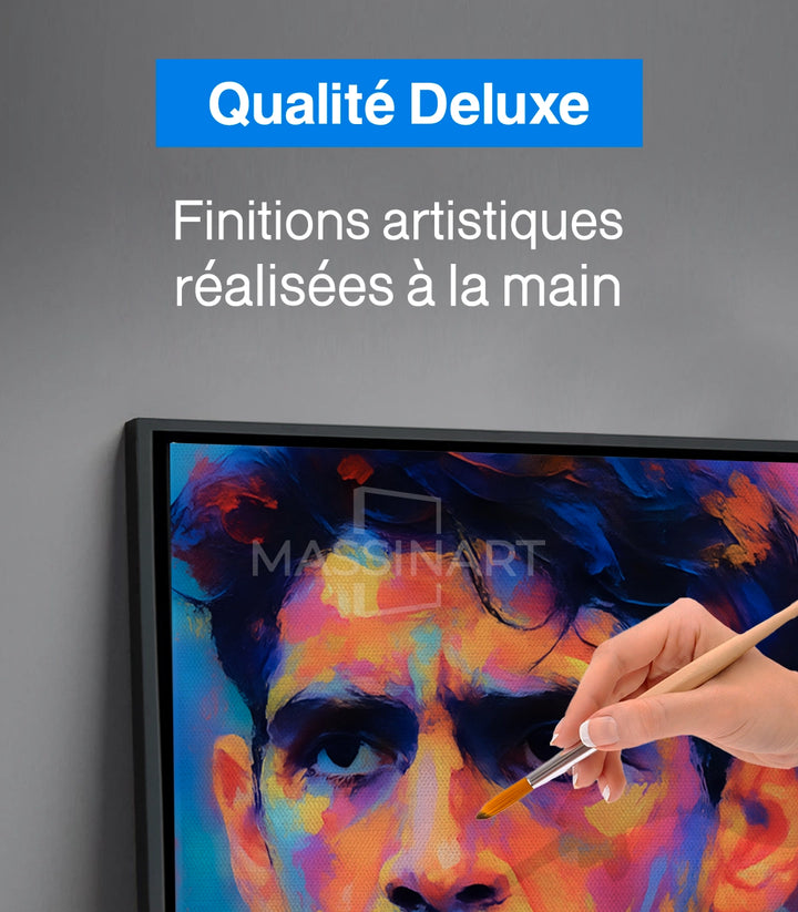 Tableau portrait pop-art style contemporain décoration mur Massinart