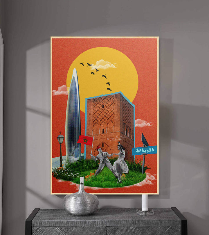 Rabat - signé par l'artiste Kawtar BRZ. – Massinart