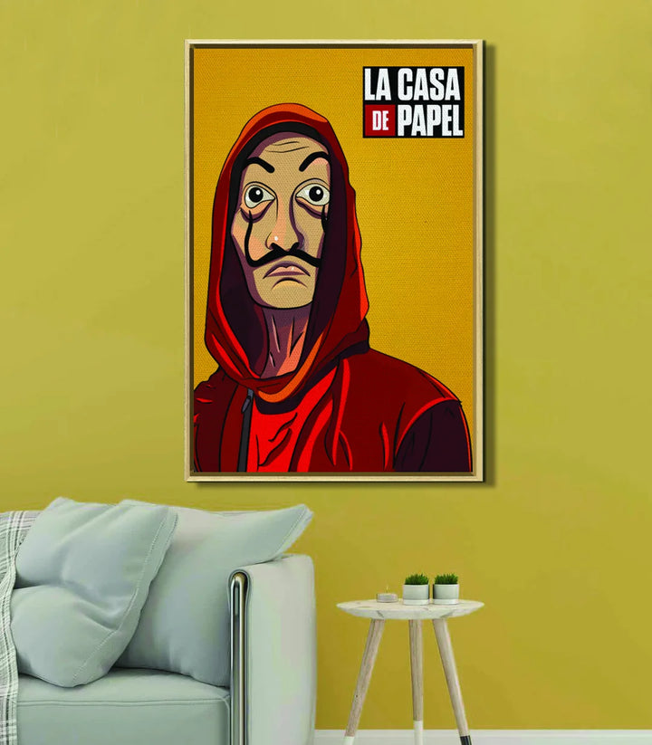 Tableau La Casa de Papel décoration intérieur style pop-art Massinart