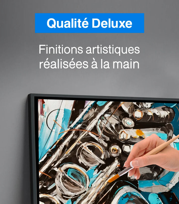 Décoration intérieur hôtel Massinart — tableau Raw Jazz abstract musique