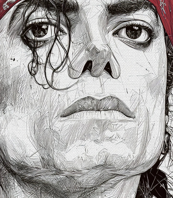 Tableau portrait Michael Jackson Massinart — emballage livraison prêt à accrocher