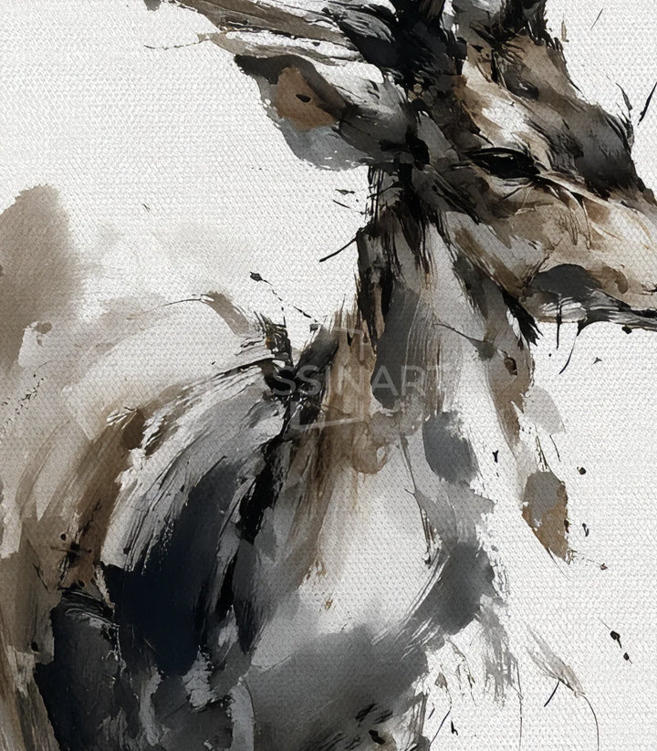 Tableau Mystic Deer Massinart — emballage livraison prêt à accrocher