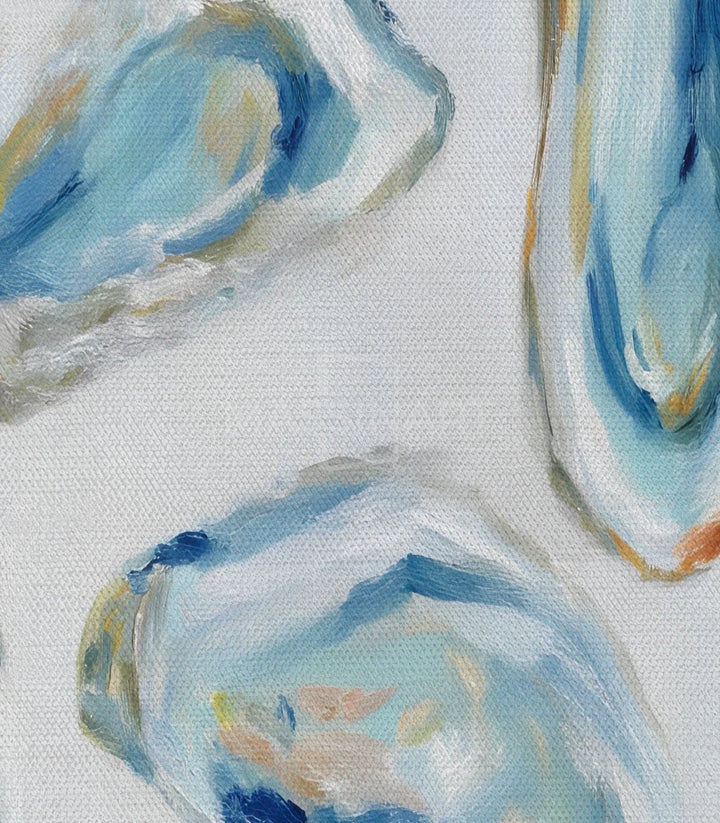 Tableau Blue Shells Massinart — emballage livraison prêt à accrocher