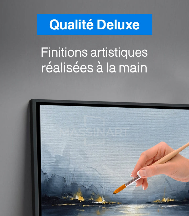 Tableau Cold Motion cadre noir décoration murale Massinart