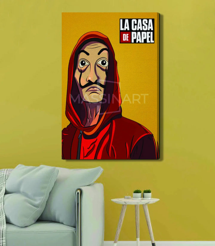 Tableau La Casa de Papel affiche série Netflix chambre garçon Massinart