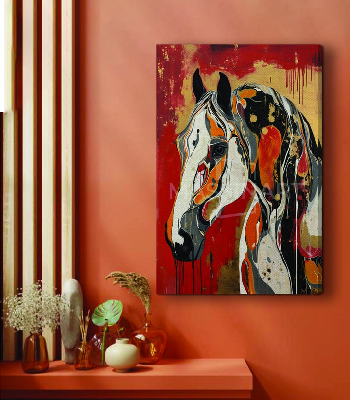Tableau Radiant Soul détail cheval expression urbaine moderne Massinart