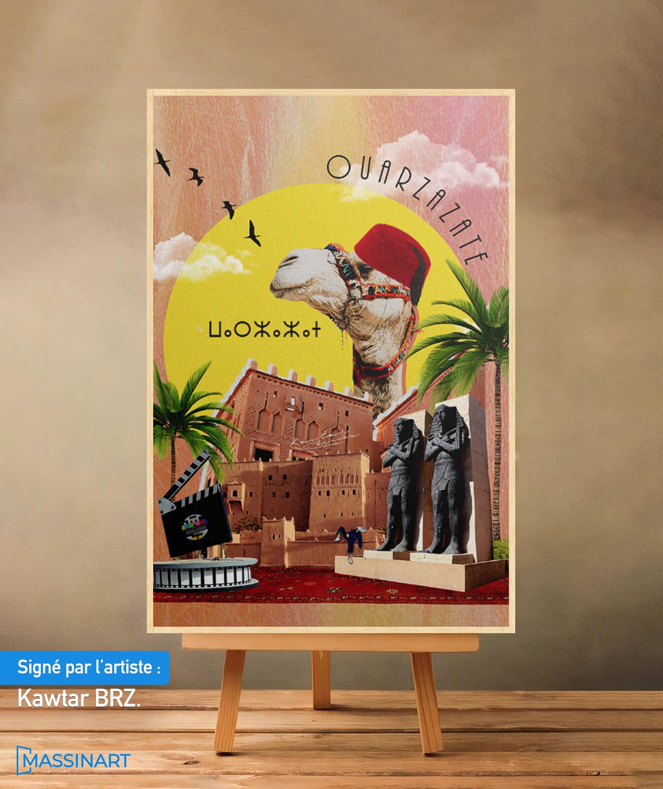 Ouarzazate - signé par l'artiste Kawtar BRZ.