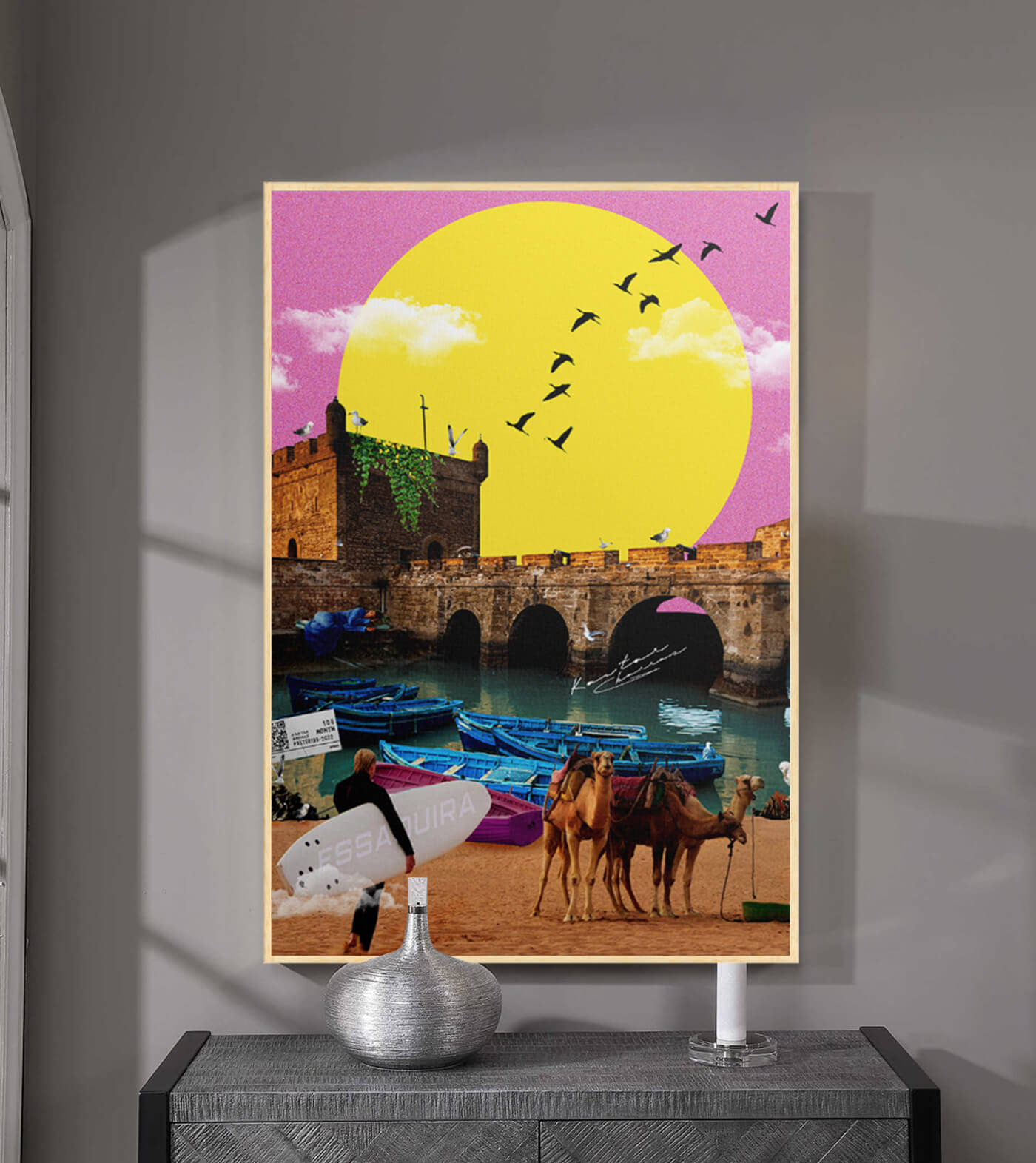 Essaouira - signé par l'artiste Kawtar BRZ.