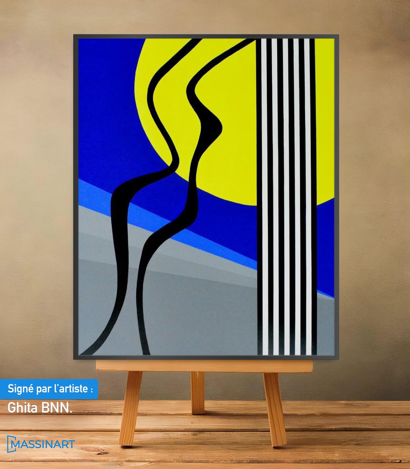 La Sirène - signé par l'artiste Ghita BNN.