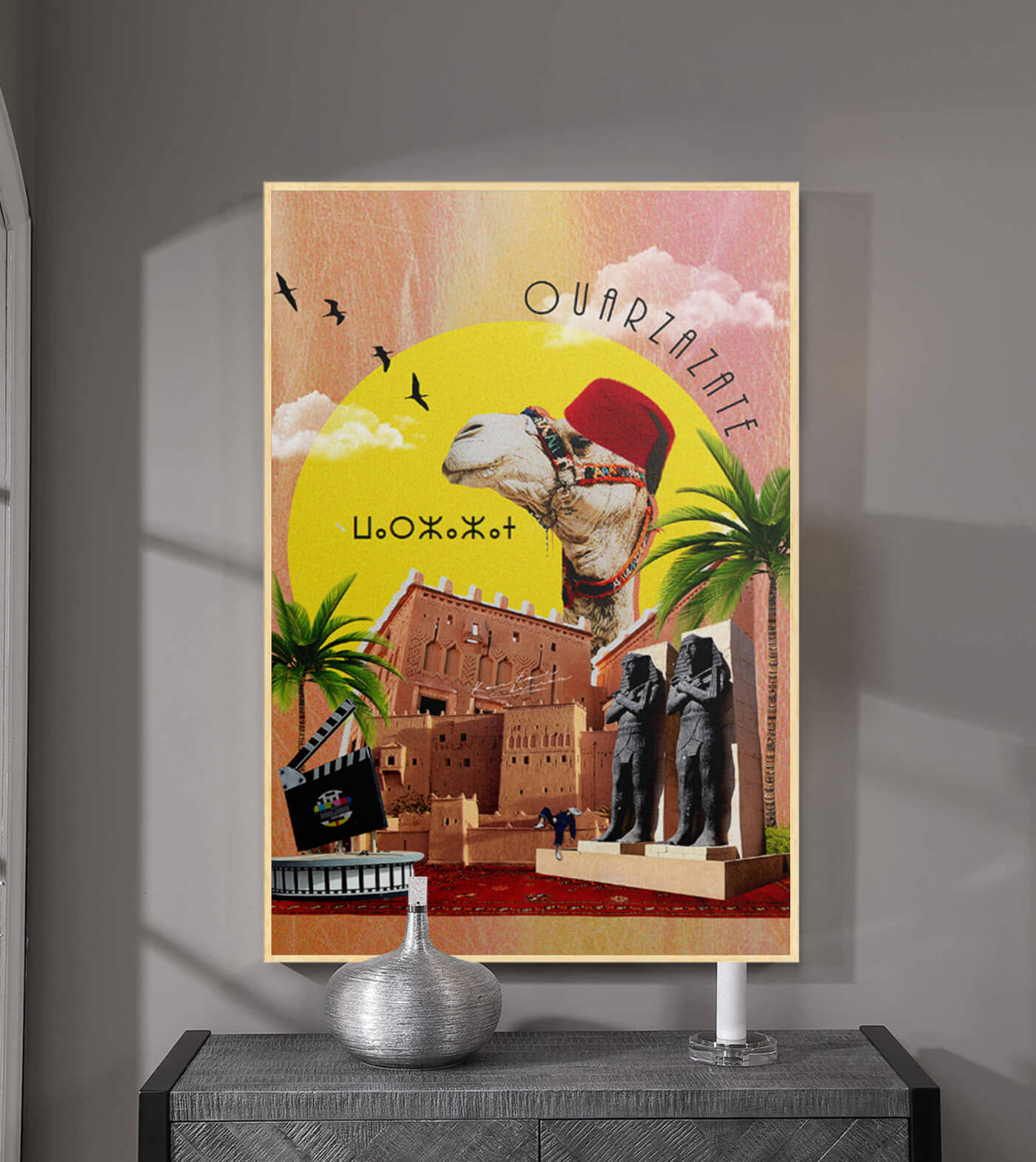 Ouarzazate - signé par l'artiste Kawtar BRZ.