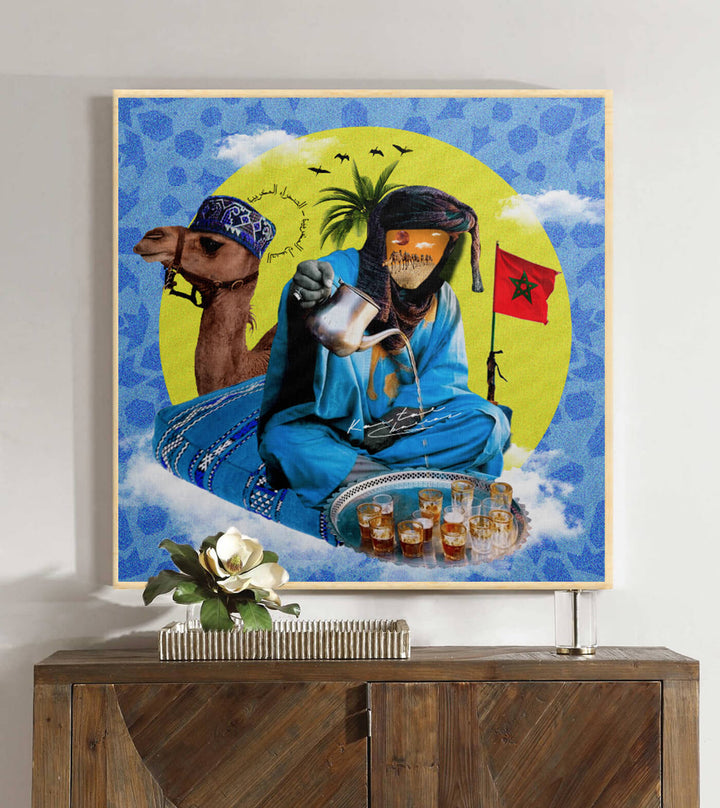 Atay Sehraoui - signé par l'artiste Kawtar BRZ. – Massinart