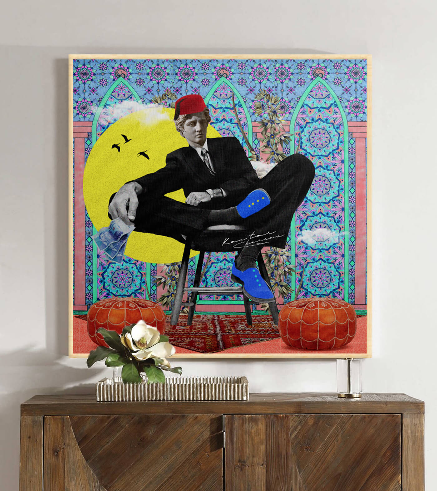 Haj L3a9a - signé par l'artiste Kawtar BRZ.