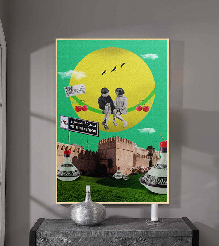 Sefrou - signé par l'artiste Kawtar BRZ. – Massinart
