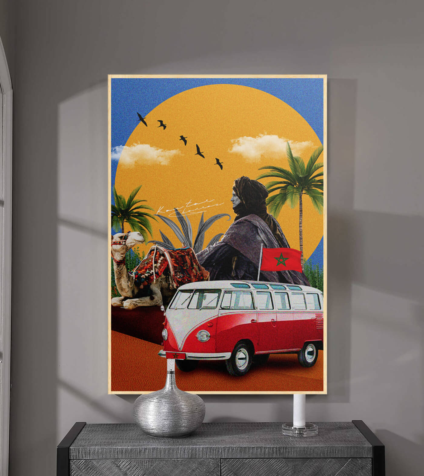 Sahara - signé par l'artiste Kawtar BRZ.