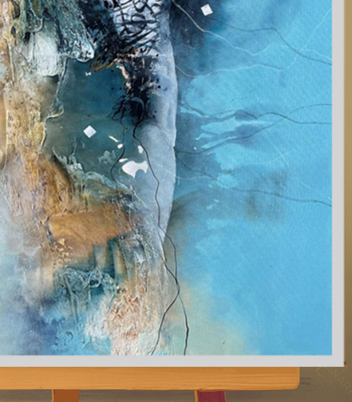 Ocean Tones 23 - Tableau original signé par l'artiste Abdelkader K. – Massinart