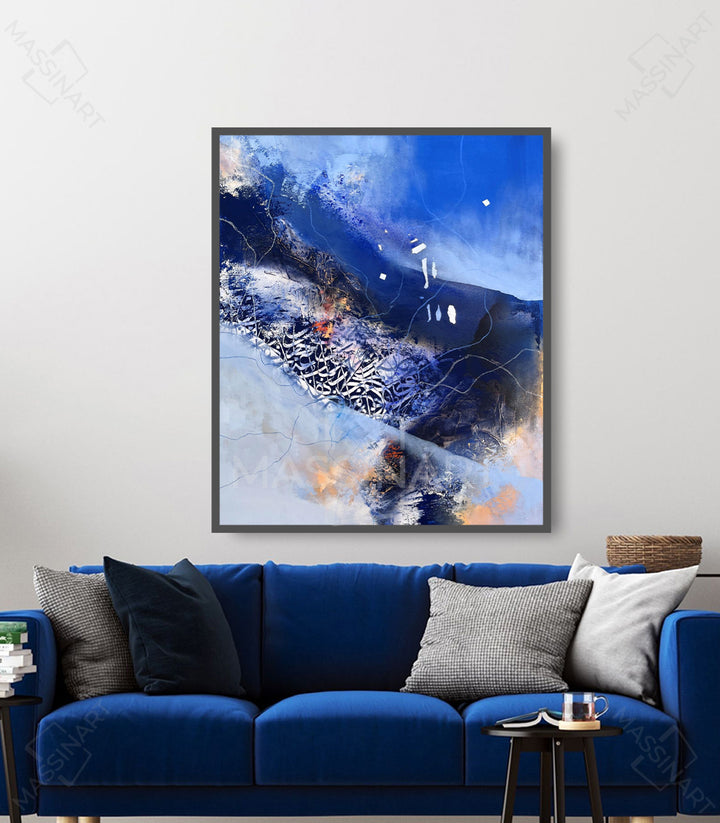 Ocean Tones 21- Tableau original signé par l'artiste Abdelkader K. – Massinart