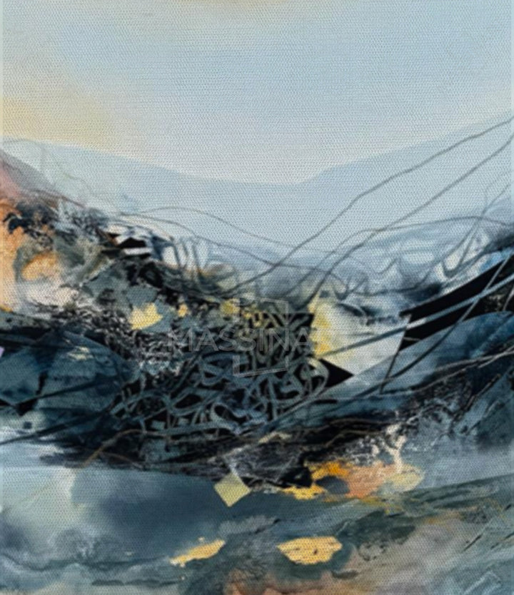Untitled 2 - Tableau original signé par l'artiste Abdelkader K. – Massinart