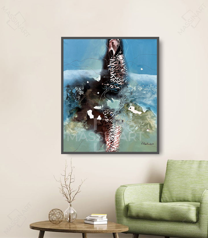 Ocean Tones 20- Tableau original signé par l'artiste Abdelkader K. – Massinart