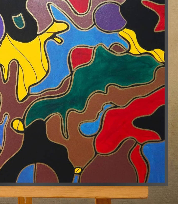 Festin de couleurs - signé par l'artiste Nada ZR. – Massinart