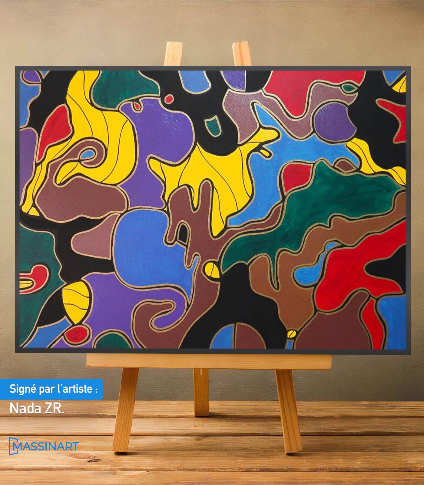 Festin de couleurs - signé par l'artiste Nada ZR.