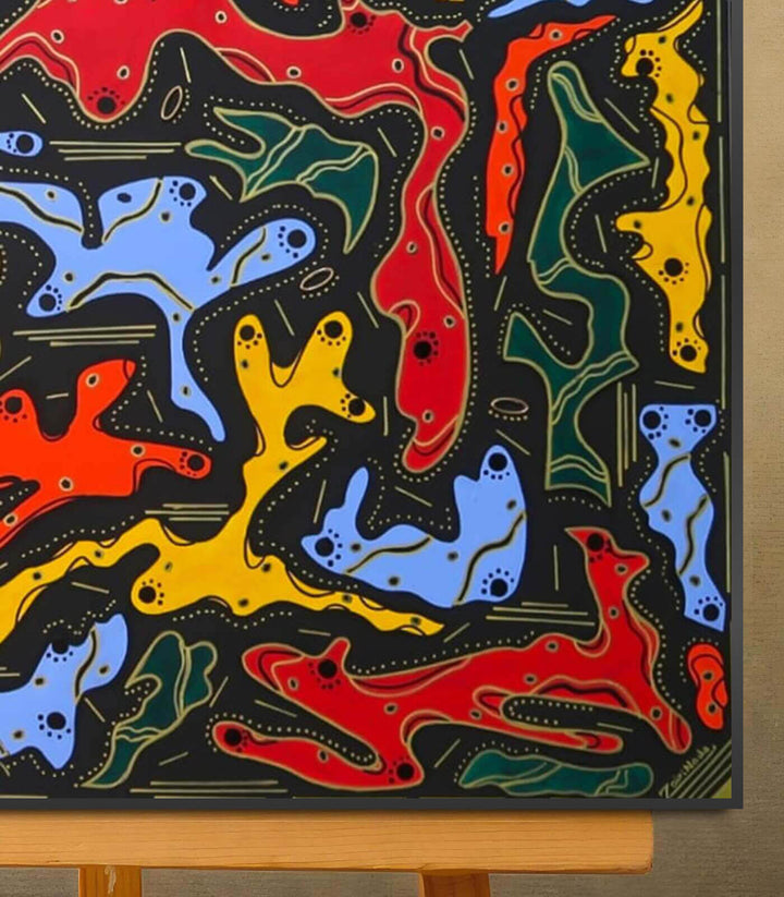 Harmonie en mouvement - signé par l'artiste Nada ZR. – Massinart
