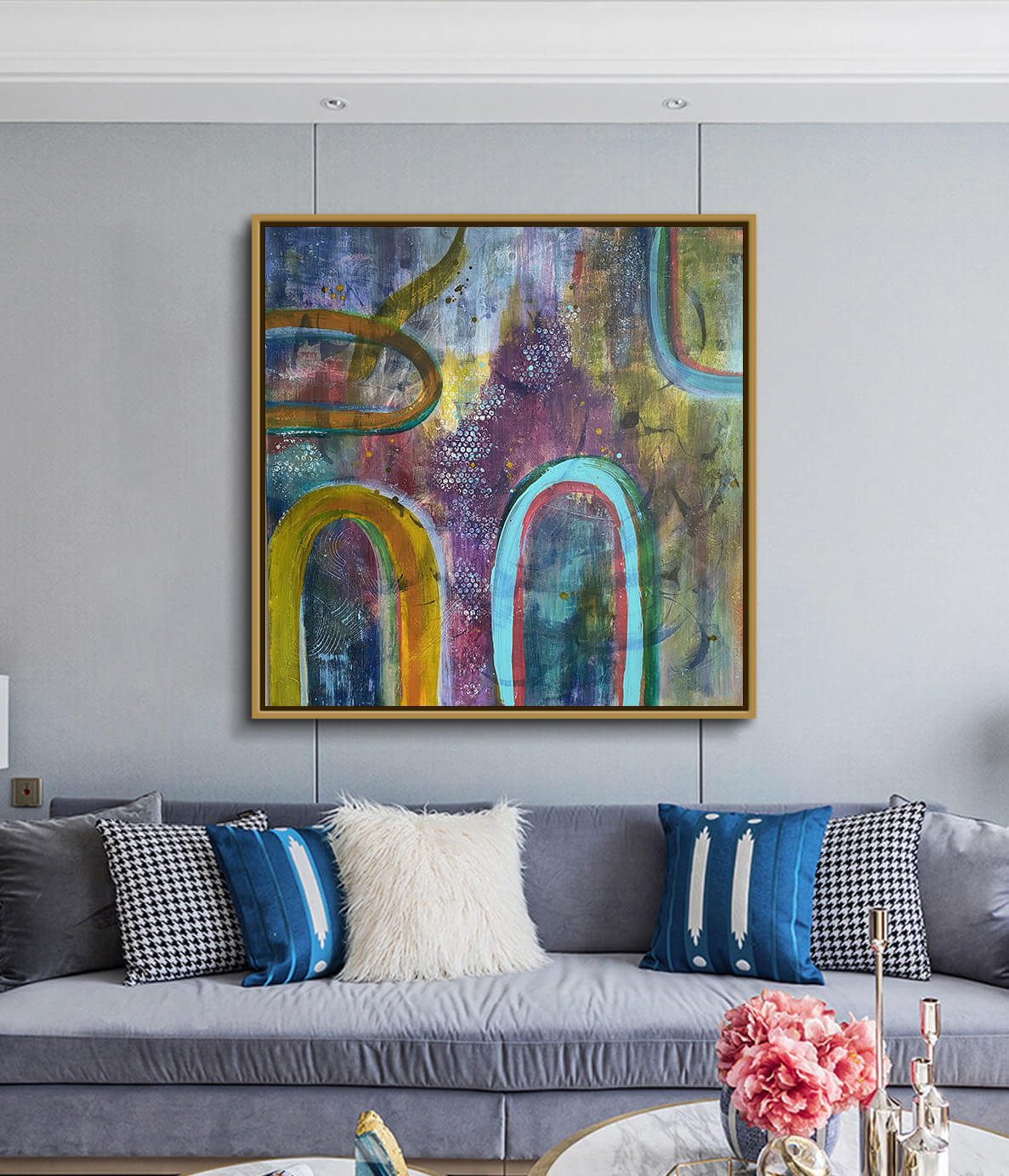 Rêve Bleu - signé par l'artiste Maryam GSS.