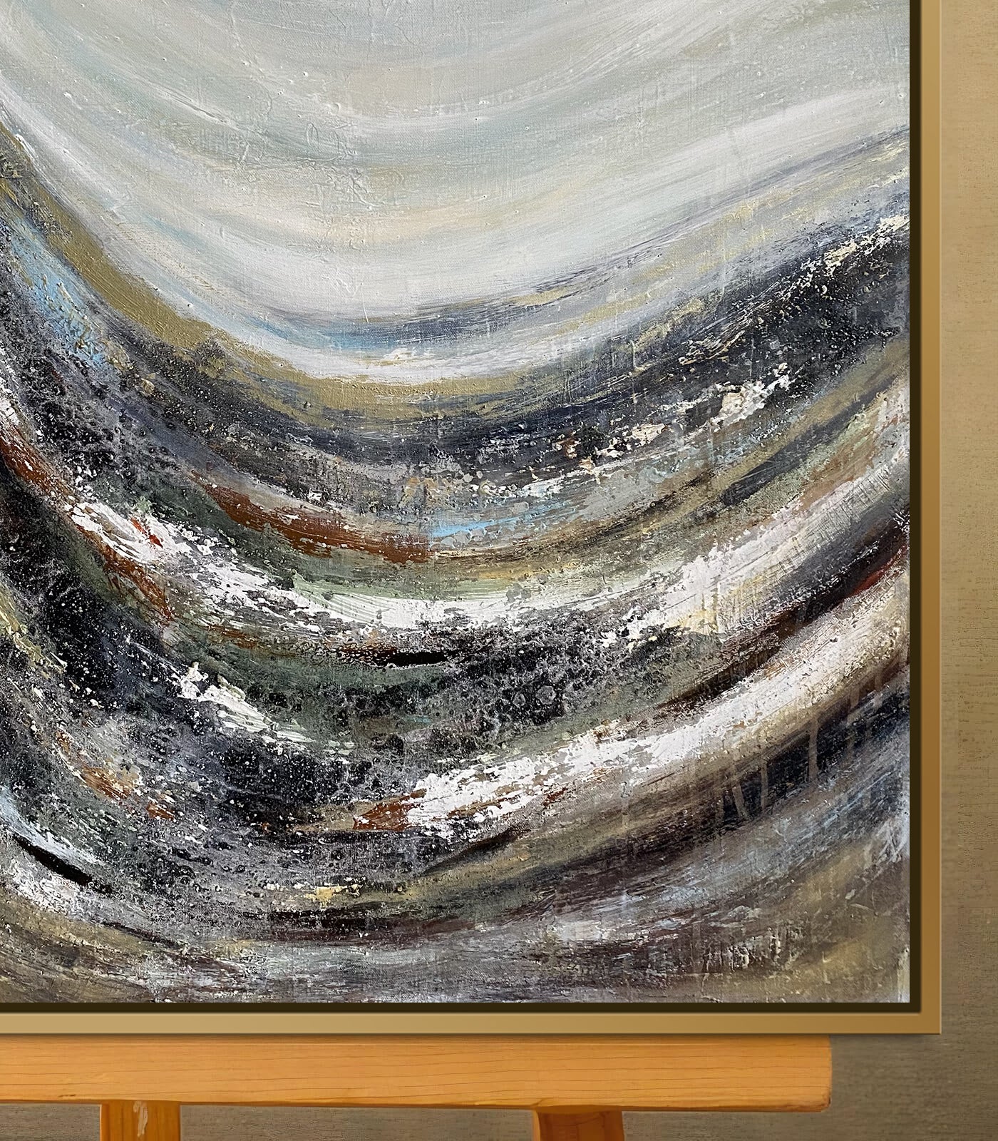 Vague sur terre - signé par l'artiste Maryam GSS.