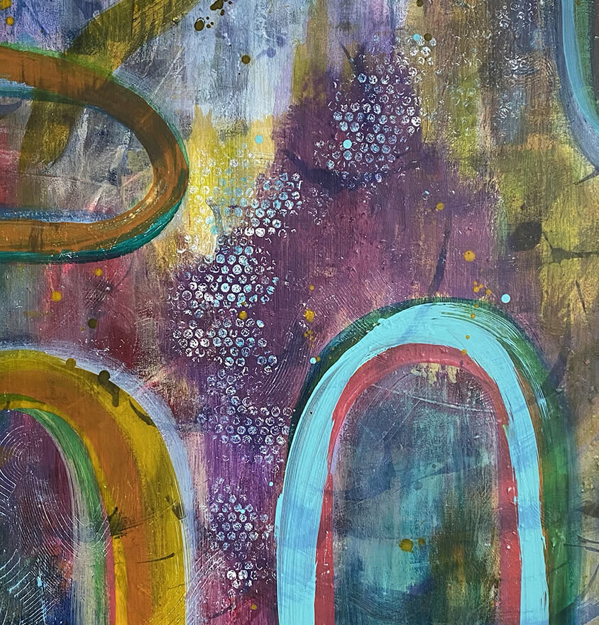 Rêve Bleu - signé par l'artiste Maryam GSS.