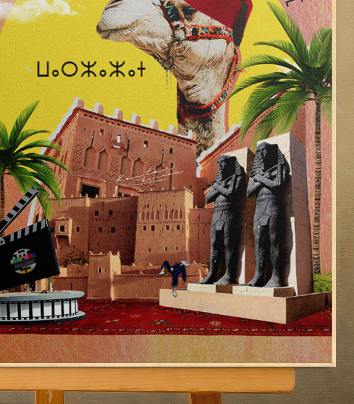Ouarzazate - signé par l'artiste Kawtar BRZ. – Massinart