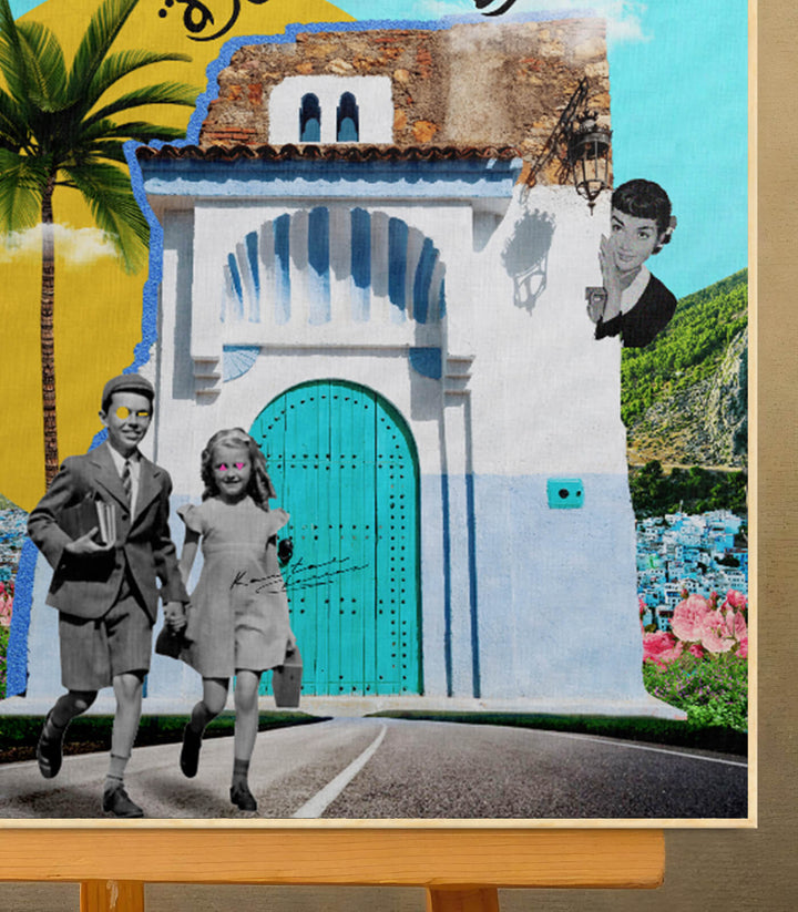 Chaouen Nouara - signé par l'artiste Kawtar BRZ. – Massinart