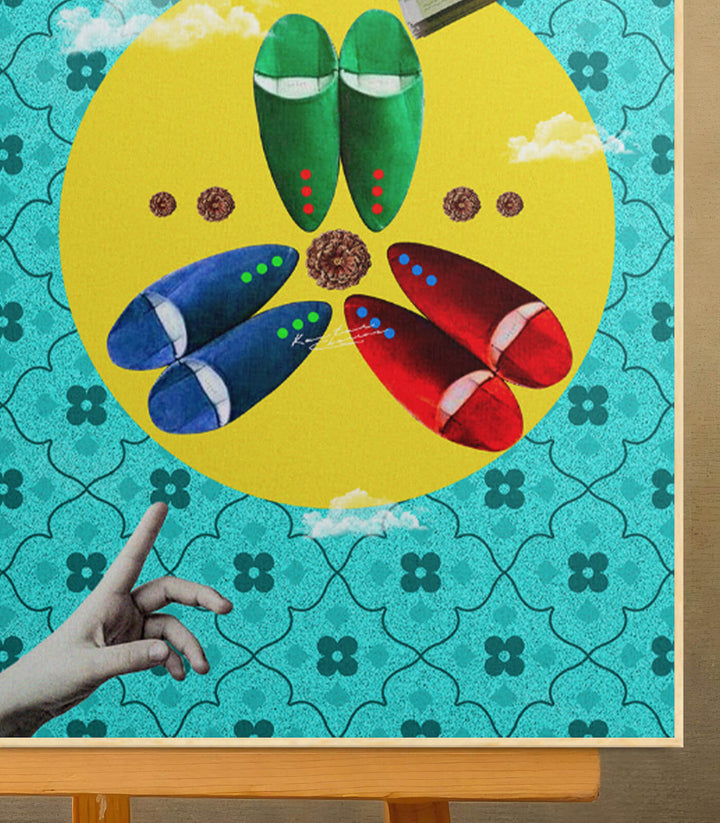 Belgha - signé par l'artiste Kawtar BRZ. – Massinart