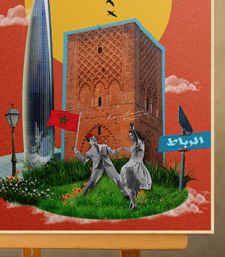 Rabat - signé par l'artiste Kawtar BRZ. – Massinart