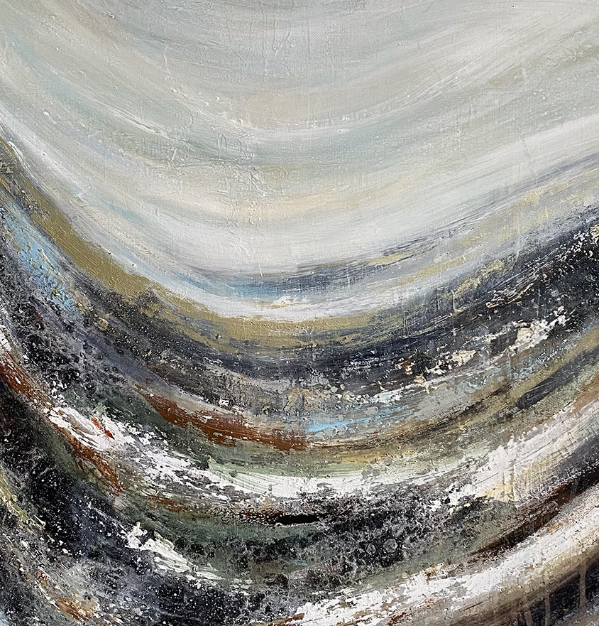 Vague sur terre - signé par l'artiste Maryam GSS.