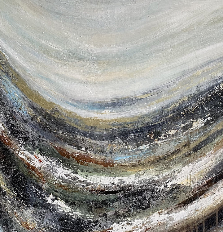 Vague sur terre - signé par l'artiste Maryam GSS. – Massinart
